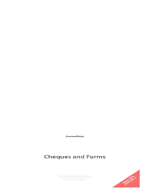 AccountEdge Cheques and Forms Order Form
