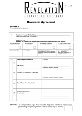 Dealership Agreement