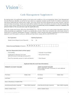 Money Management Account Application - ChoiceTrade