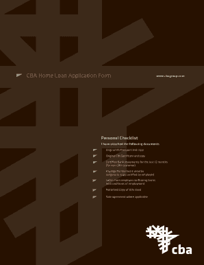 Commercial Bank of Africa Home Loan Application Form