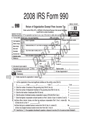 2008 IRS Form 990