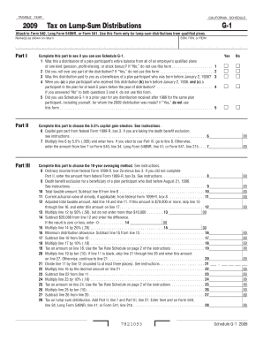 California Schedule G-1