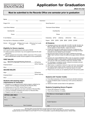 Application for Graduation