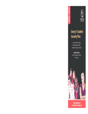 Sentry Student Security Plan Enrollment Form