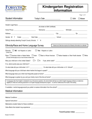 Forsyth county schools kindergarten registration