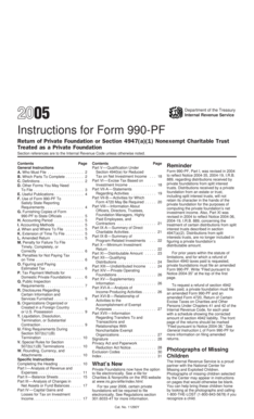 Instructions for Form 990-PF