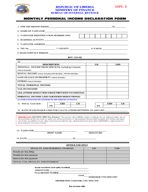 Mpi-2 form (monthly personal income tax declaration) - Ministry of ...