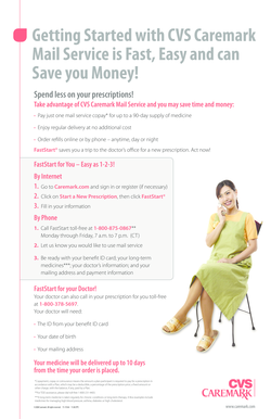 CVS Caremark Mail Service Order Form