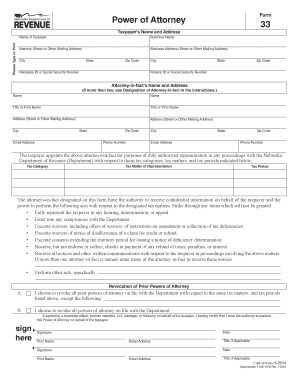 nebraska form 33