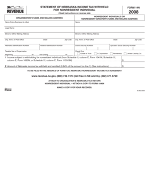 Nebraska Income Tax Withheld Form 14N