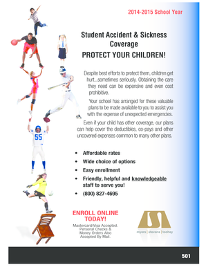 Student Accident & Sickness Insurance Enrollment Form