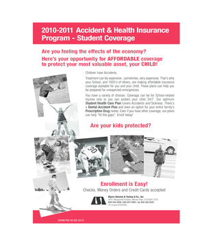 2010-2011 Student Health Insurance Enrollment Form