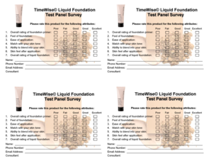 TimeWise Liquid Foundation Survey Form
