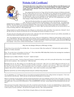 Mary Kay Gift Certificate Template