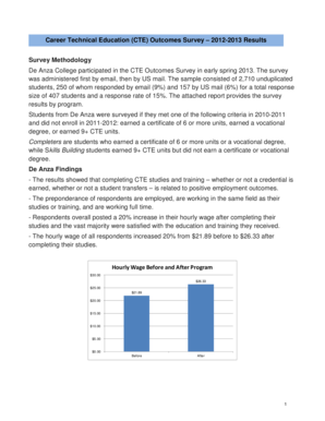 Career Technical Education Outcomes Survey