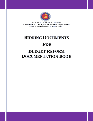 BIDDING DOCUMENTS FOR BUDGET REFORM ...