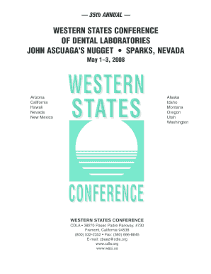 WESTERN STATES CONFERENCE - California Dental Laboratory - cdla