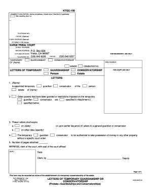 KTGC-b150b LETTERS OF TEMPORARY bb - California bCourtsb - courts ca
