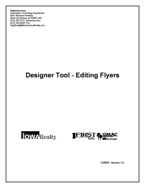 Designer Tool - Editing Flyers - bAgentTechShopb --Utility
