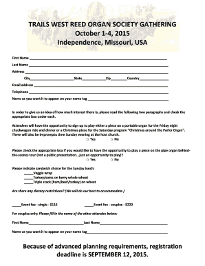 Downloadable form - Reed Organ Society - reedsoc