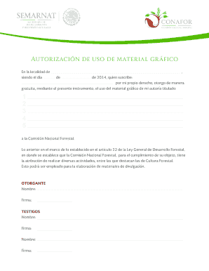 Autorizacion de Uso de Material Grafico