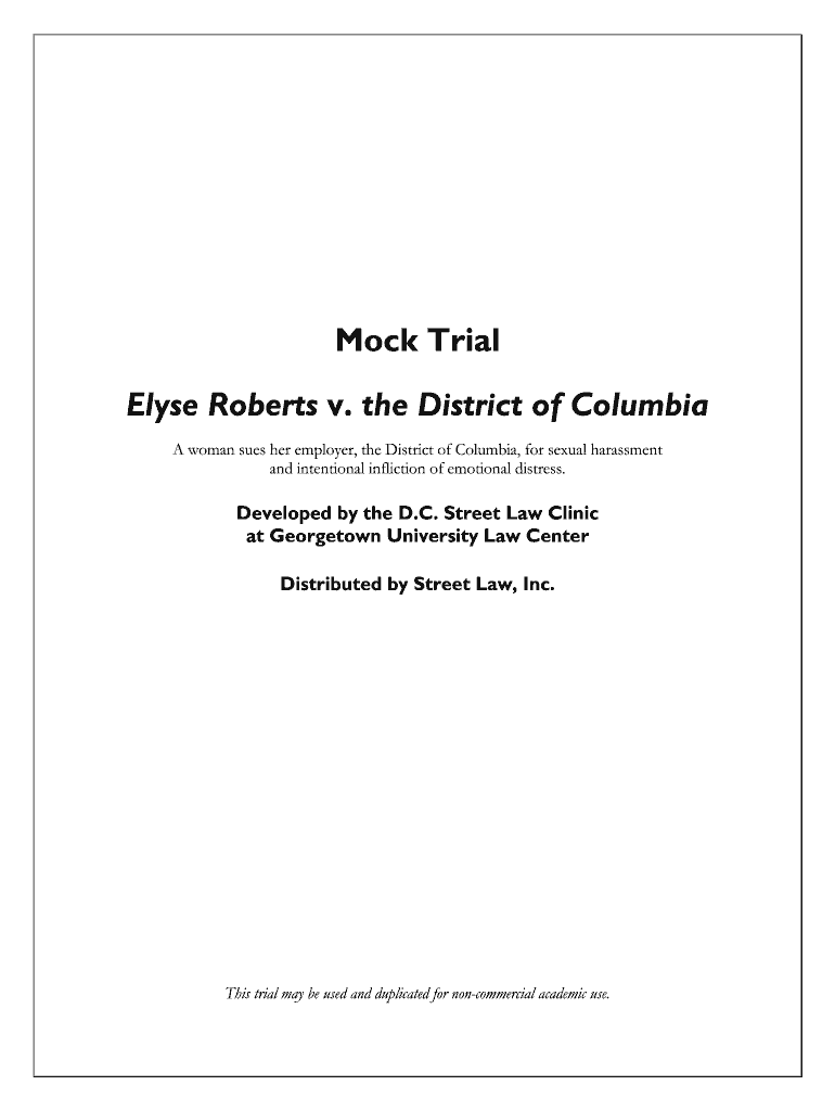 elyse roberts vs district of columbia Preview on Page 1