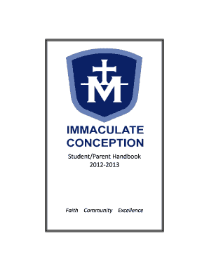 Blank swot analysis template - StudentParent Handbook 2013 - Immaculate Conception School - immaculateconception-parish