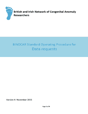 BBINOCARb Standard Operating Procedure for Data requests - binocar