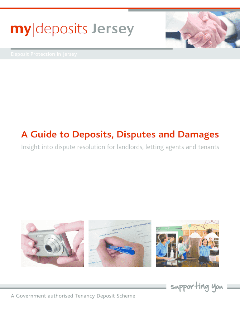 Fillable Online A Guide to Deposits, Disputes and Damages Fax Email