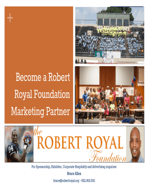 BSponsorb Fundraising Brochure - Robert Royal Foundation - robertroyal