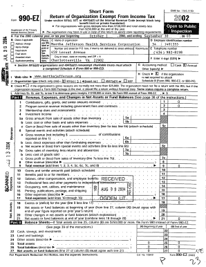 BShortb Form 990-EZ Return of Organization Exempt From Income Tax