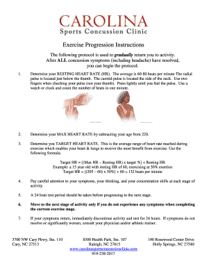 Calculate resting heart rate - MARTIAL ARTS Specific RTP Progression