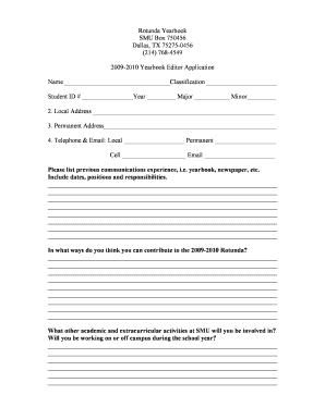 2009-2010 Yearbook Editor Application