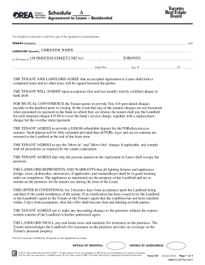 residential lease agreement ontario edit print fill