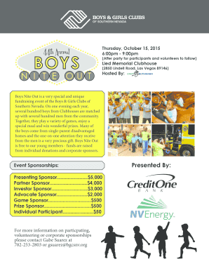 Scholarship fundraiser flyer - Download Flyer - Boys & Girls Clubs Southern Nevada - bgcsnv