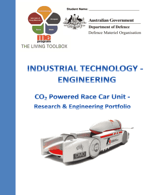 INDUSTRIAL TECHNOLOGY ENGINEERING F1inSCHOOLS Resource Folio