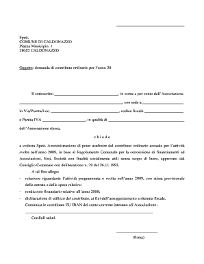 Contribution Request Form