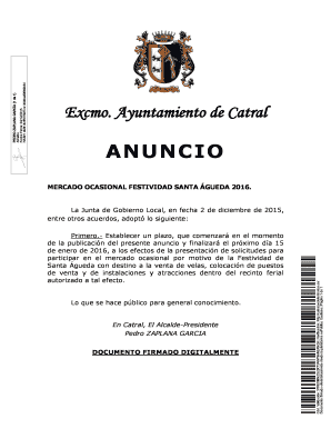 Catral Santa Águeda Market Application