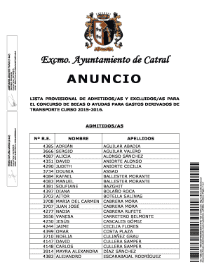 Catral Scholarship Transport Grant Announcement