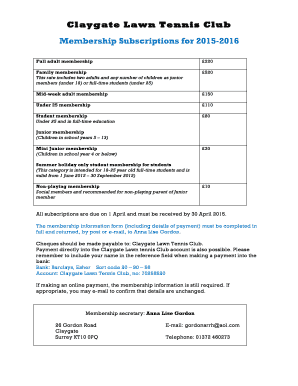 Subscription form 2015 2016.docx - claygatetennis co