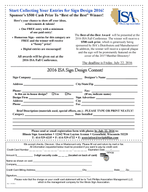 2016 ISA Sign Design Contest! - Illinois Sign Association