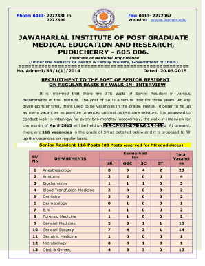 edu JAWAHARLAL INSTITUTE OF POST GRADUATE MEDICAL EDUCATION AND RESEARCH, PUDUCHERRY 605 006