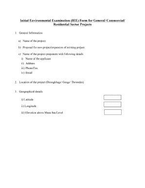 Personal cv format - Initial Environmental Examination IEE Form for General - boic gov