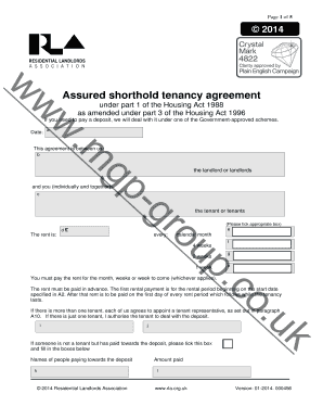 Assured shorthold tenancy agreement - bmgpb-bgroupbbcobbukb