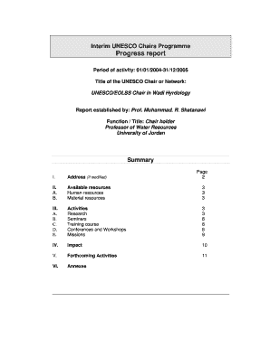 Interim UNESCO Chairs Programme Progress report - www1 ju edu