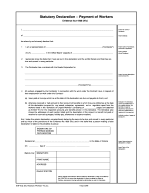 Statutory declaration vicroads - stat dec