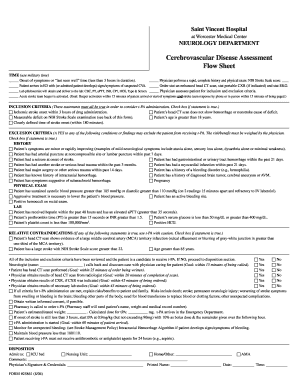 Printable mustache cut out - Cerebrovascular Disease Assessment Flow Sheet - SVHRAD.com