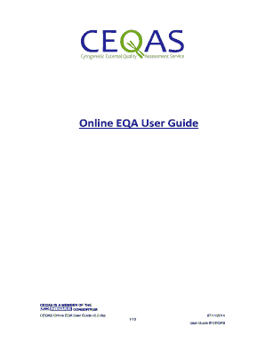 Online EQA User Guide CEQAS IS A MEMBER OF THE CONSORTIUM CEQAS Online EQA User Guide v2 - ceqas