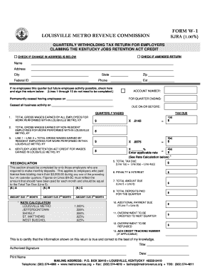 Shipping label generator - LOUISVILLE METRO REVENUE COMMISSION bFORM Wb-1 - louisvilleky