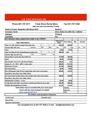 American Art Marketing Rental Menu 20124xls